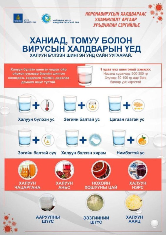 Халуун бүлээн шингэн унд сайн уугаарай